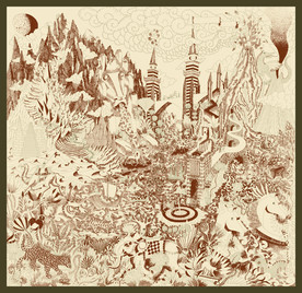 方巾山马建筑城堡线条