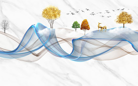 新中式电视背景墙