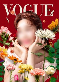 复古花卉摄影写真封面模板