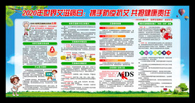 2020年艾滋病日宣传展板