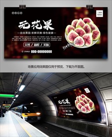 无花果易拉宝海报单页挂画展板
