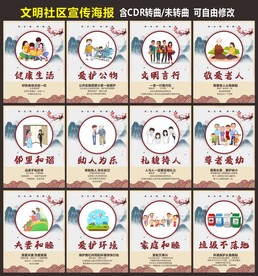 社区文化 社区宣传海报