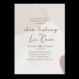 莫兰迪色系婚礼海报