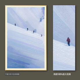 抽象风景油画装饰画