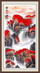 源远流长山水画