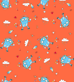 卡通 音乐 小人 矢量图