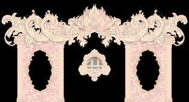 欧式拱门 婚礼背景