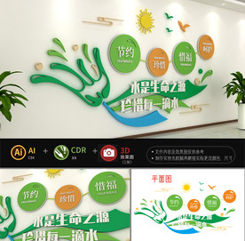 节约用水文化墙