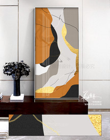 抽象色块装饰画