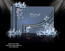 蓝色婚礼 雾霾蓝婚礼