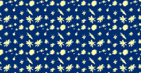 蓝底碎花