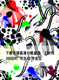 潮流男装印花 高清分层原图