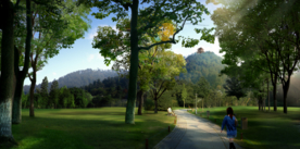 乡村公园景观设计效果图