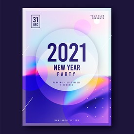 2021新年炫酷海报展板