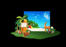 海 地产 堆头 造景