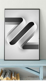 现代北欧风简约黑白线条装饰画
