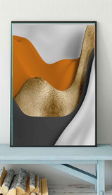 北欧爱马仕抽象几何空间装饰画