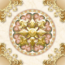 欧式大理石天顶吊顶壁画地板
