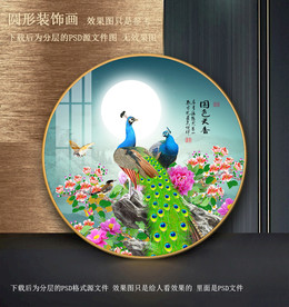 孔雀装饰画