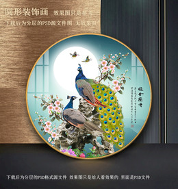 孔雀装饰画