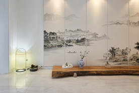 岩板瓷砖空间效果图