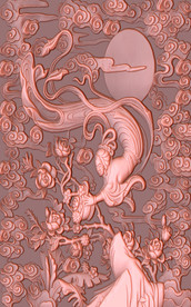 月光仙女浮雕玄关