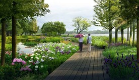 生态湿地景观效果图