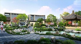 中式游园 效果图