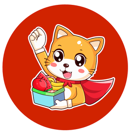 猫咪快递送货员卡通吉祥物