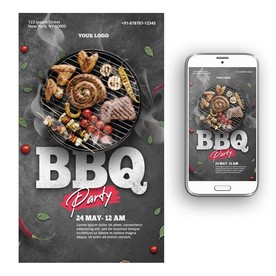 BBQ烧烤海报