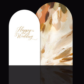 ins轻奢莫兰迪金箔婚礼背景