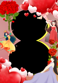 女神节拍照框