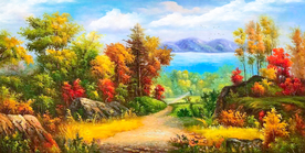 风景油画装饰画