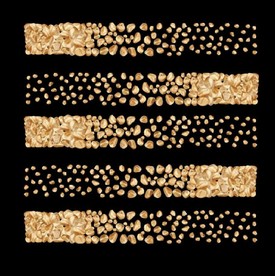 晶瓷现代金色转运鹅卵石装饰画