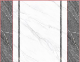 轻奢灰色石纹爵士白电视背景墙