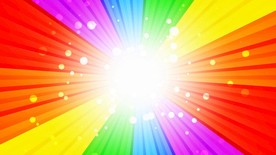 绚丽彩虹光芒视频动态背景