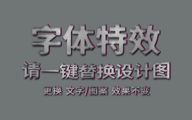 复古立体字