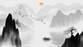 抽象山水