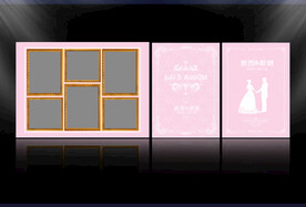 欧式婚礼  婚礼照片墙