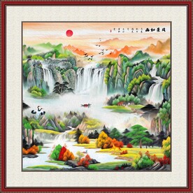 国画山水画