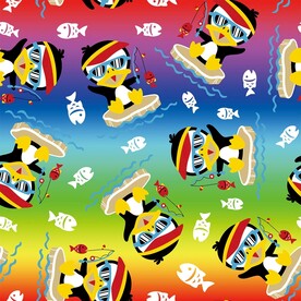 卡通  动物 可爱 渐变 秋款