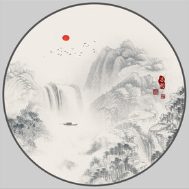 水墨画 