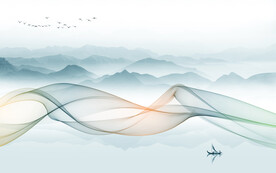 线条现代新背景墙 TIF分层