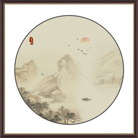 水墨山水画