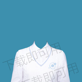 女性半身衣服模板