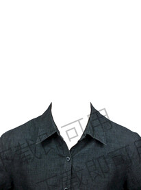 女生深色衬衫素材