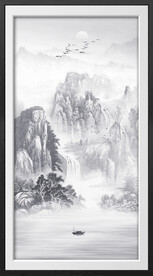 水墨山水画