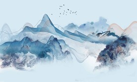 抽象山水