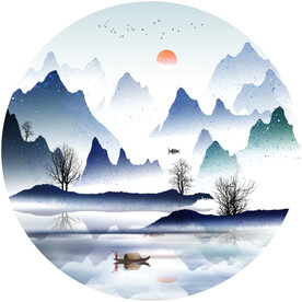 装饰画 晶瓷画 新中式