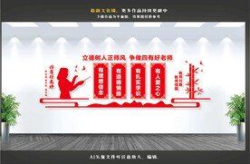 四有好老师文化墙